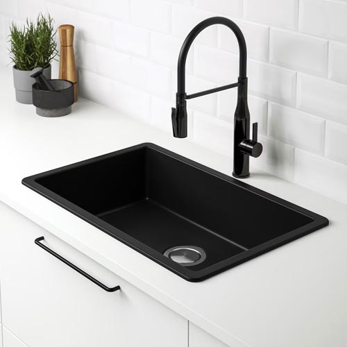 Black Faucets & Sinks