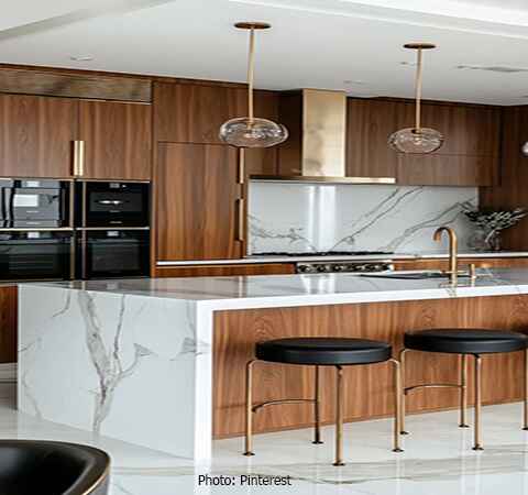 Custom wood kitchen cabinets installed by ASASA Kitchens in a modern Toronto home