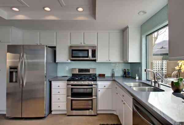 Grey Kitchen with White Cabinets (Kitchen Reno Ideas 2024)